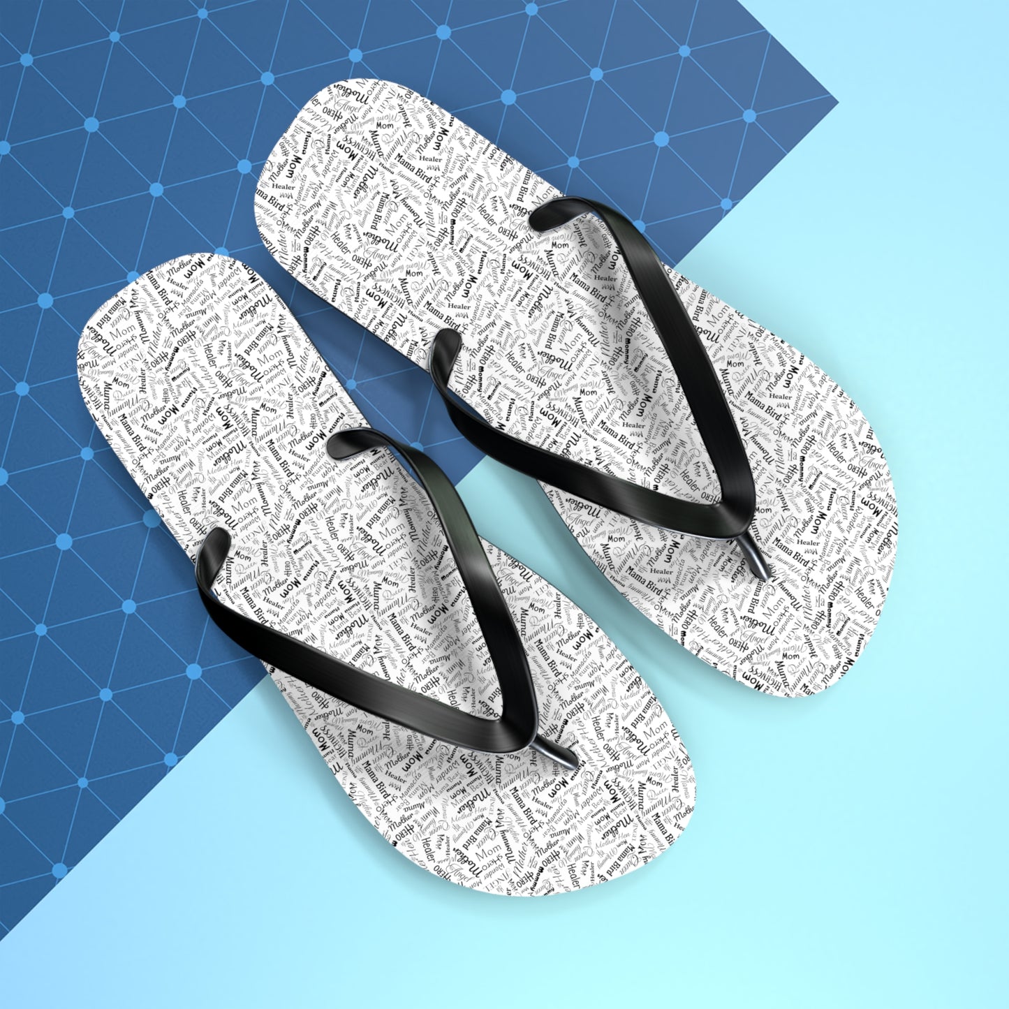 Mom Flip Flops - black | Mom Will Be Surprised When She Looks Closely!