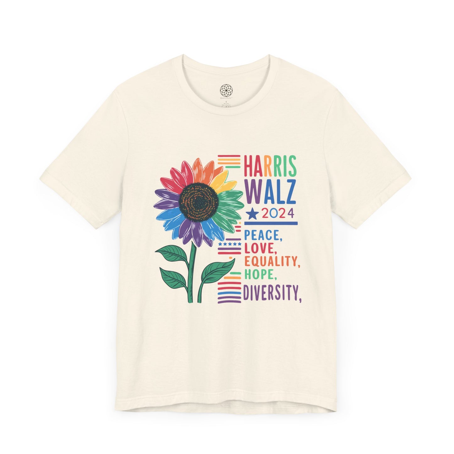 Harris Walz 2024 | Peace, Love, Equality, Hope, Diversity T-Shirt