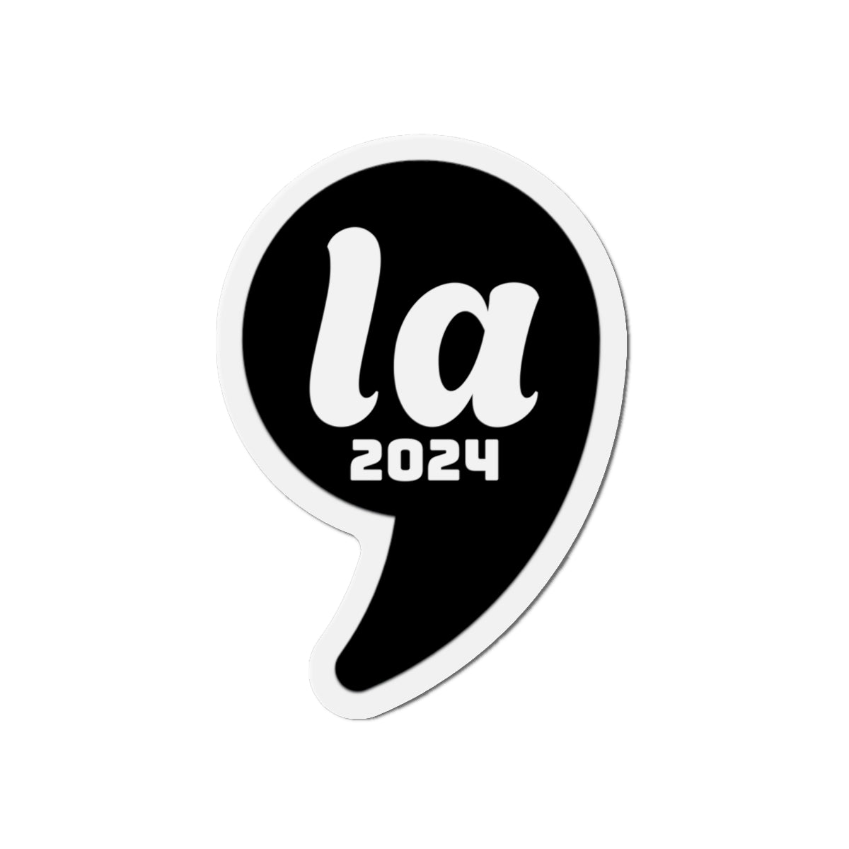 Comma la - Kamala 2024 Die-Cut Magnets - Black