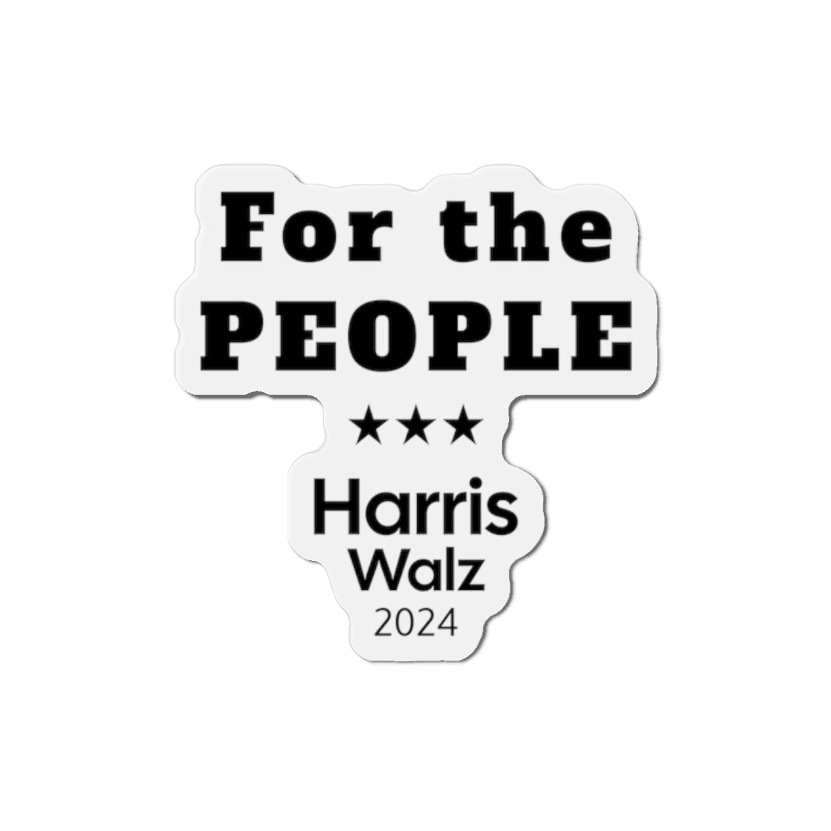 For the People Harris Walz 2024 Magnet: A Symbol of Unity in a Pivotal Election