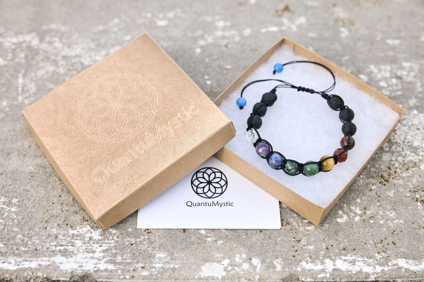 chakra bracelet with gift box