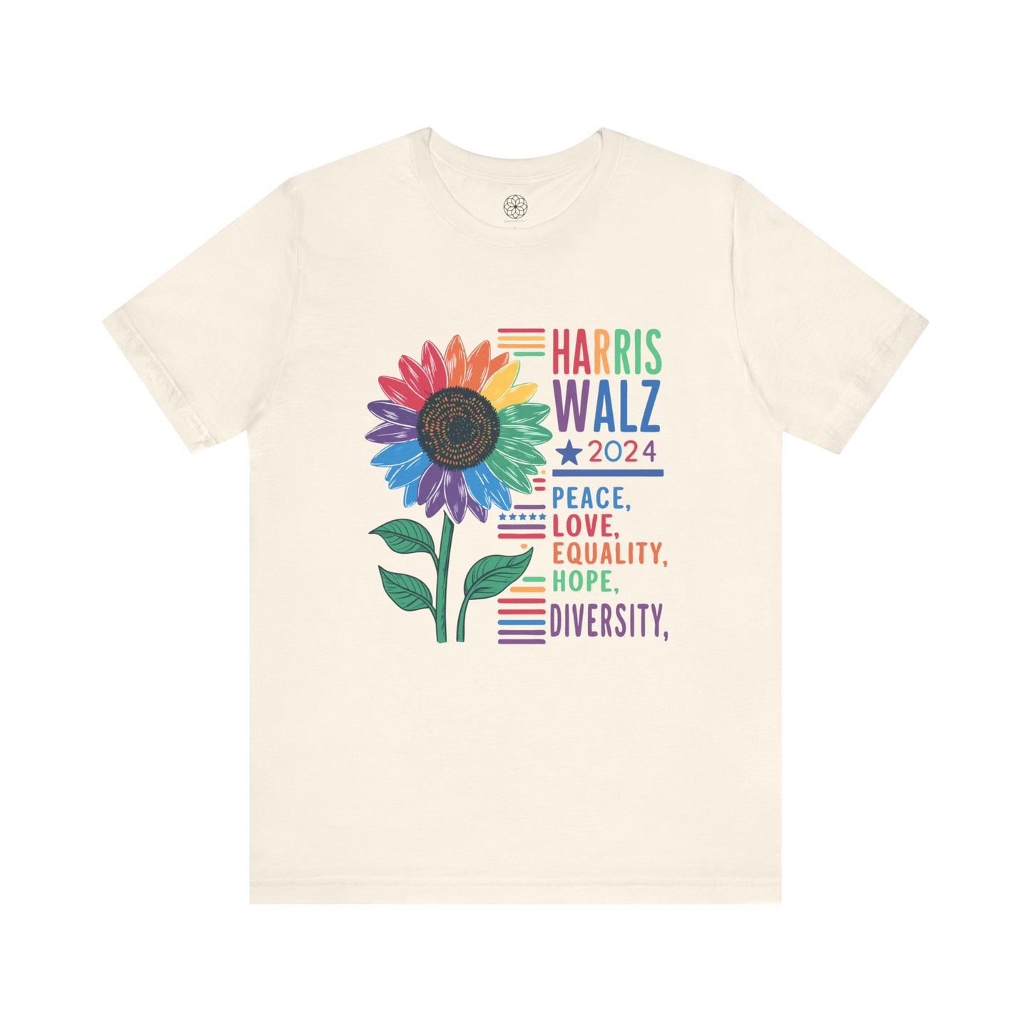 Harris Walz 2024 | Peace, Love, Equality, Hope, Diversity T-Shirt