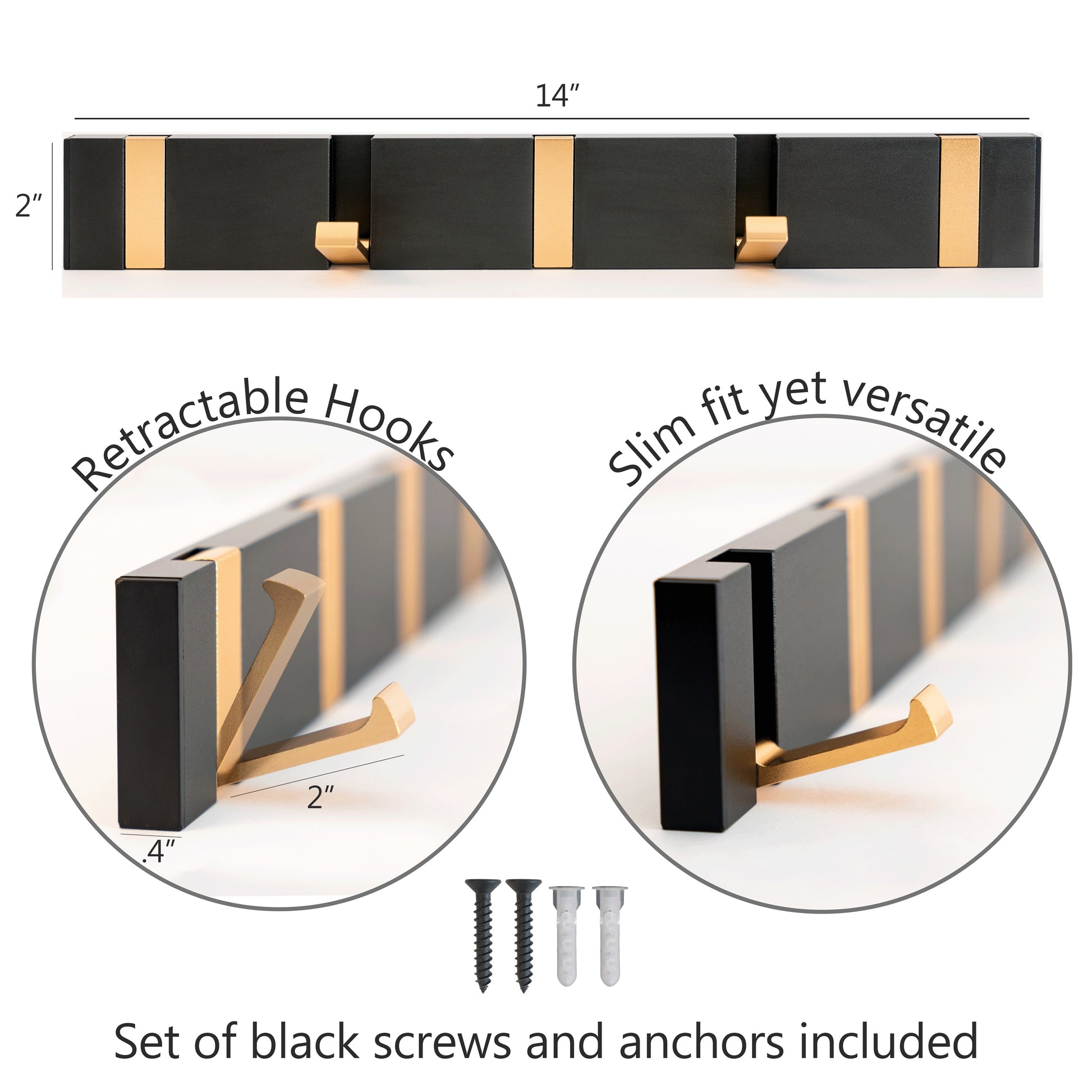 wall mounted coat rack dimensions